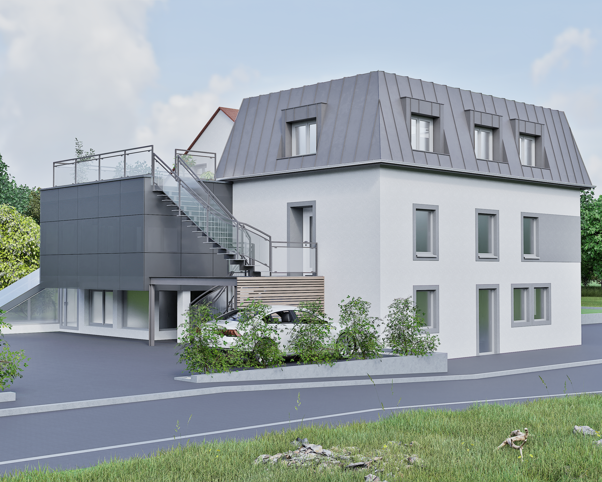 Construction neuve maison individuelle et bâtiment professionnel Belfort