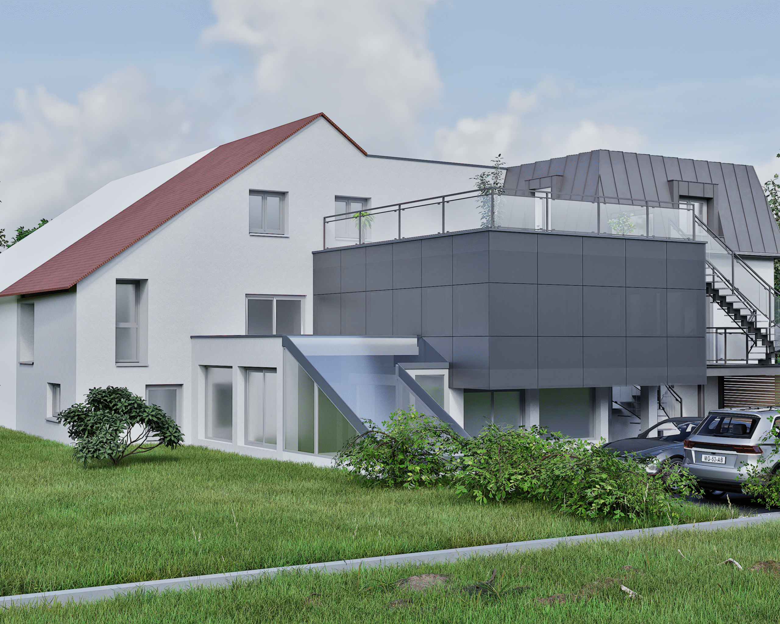 Maquette 3D projet de construction