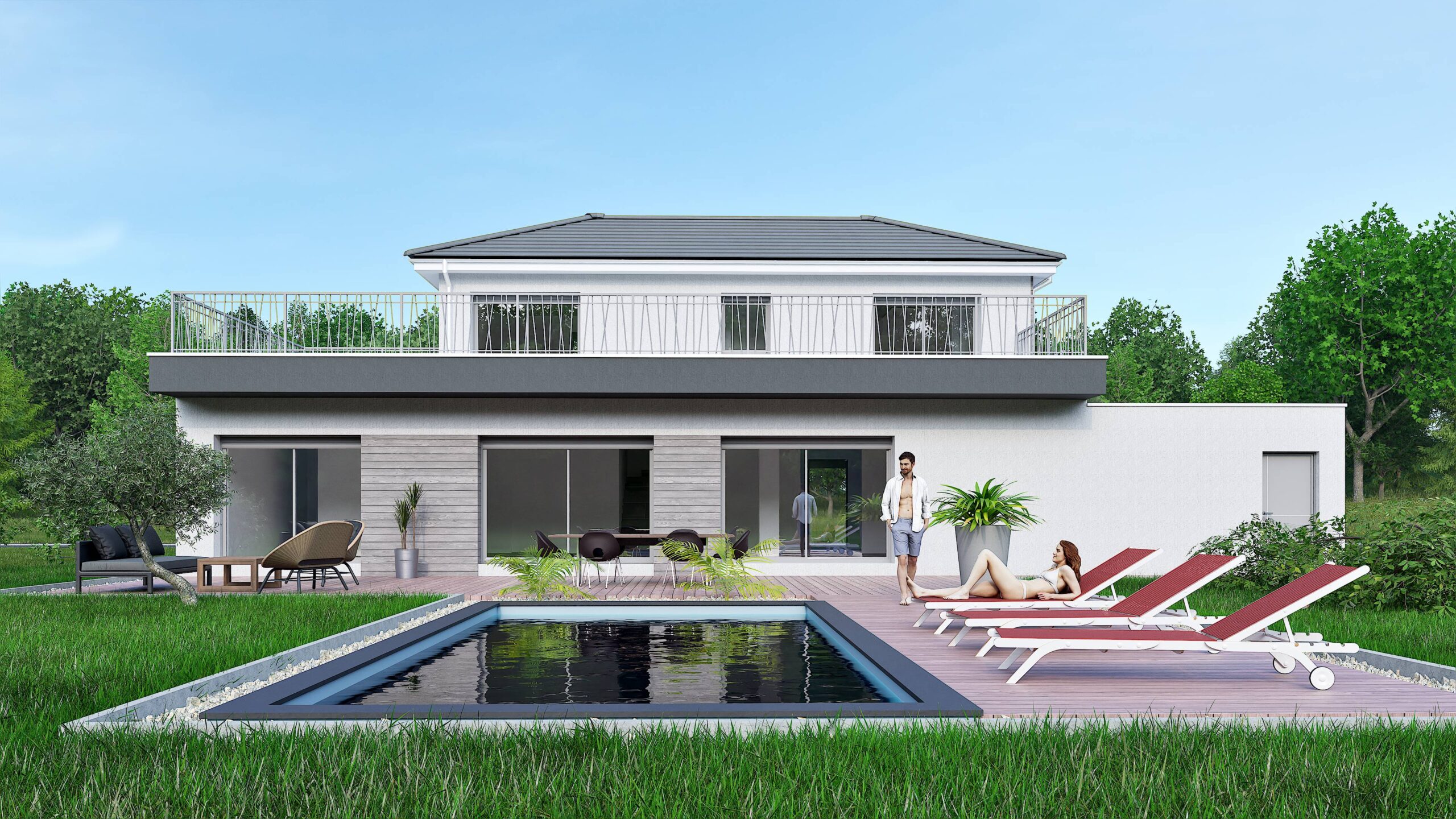 Maison contemporaine réalisée par BTCE