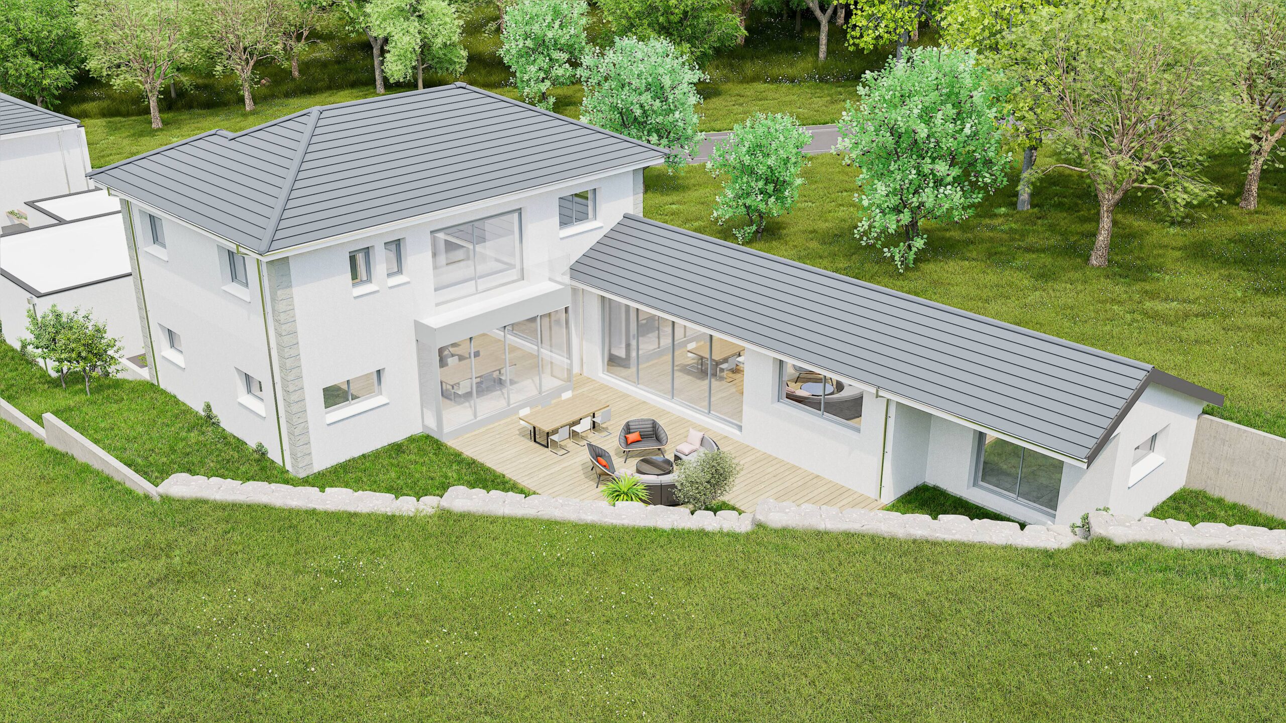 Exemple de surélévation de maison par BTCE