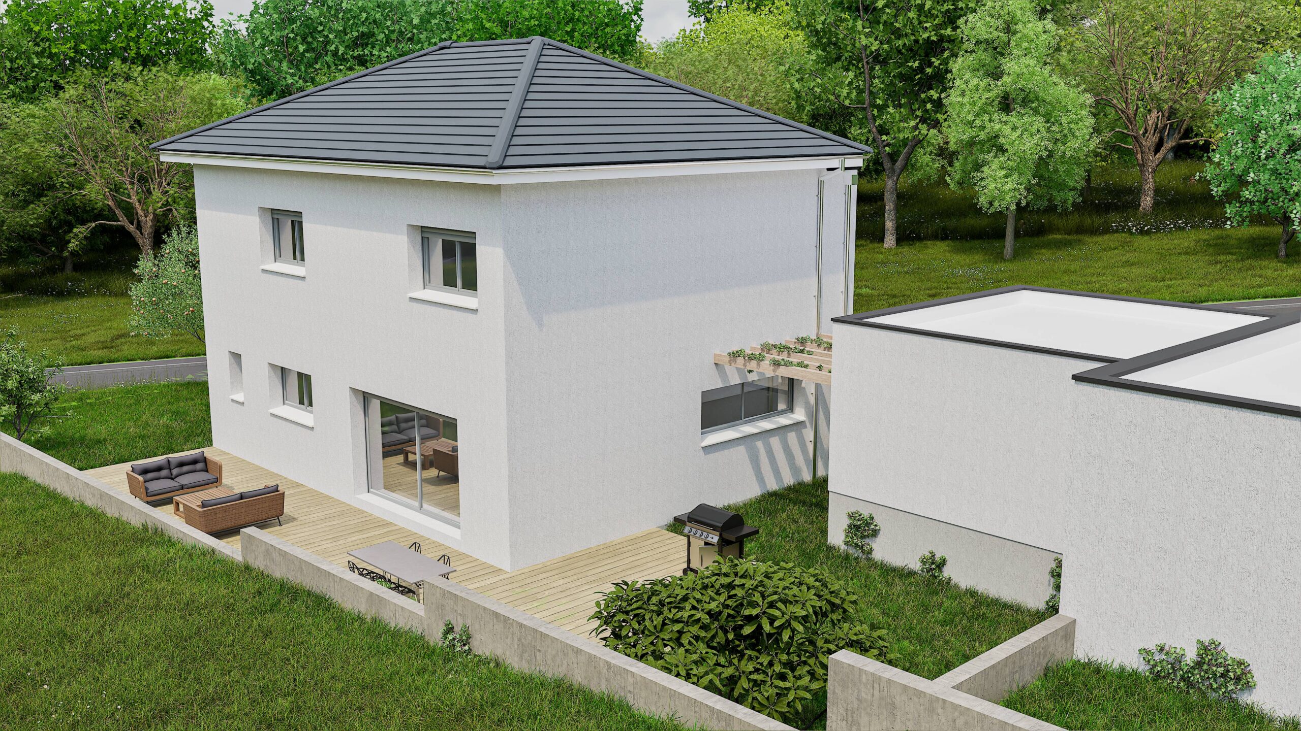 Exemple d'extension de maison réalisée par BTCE