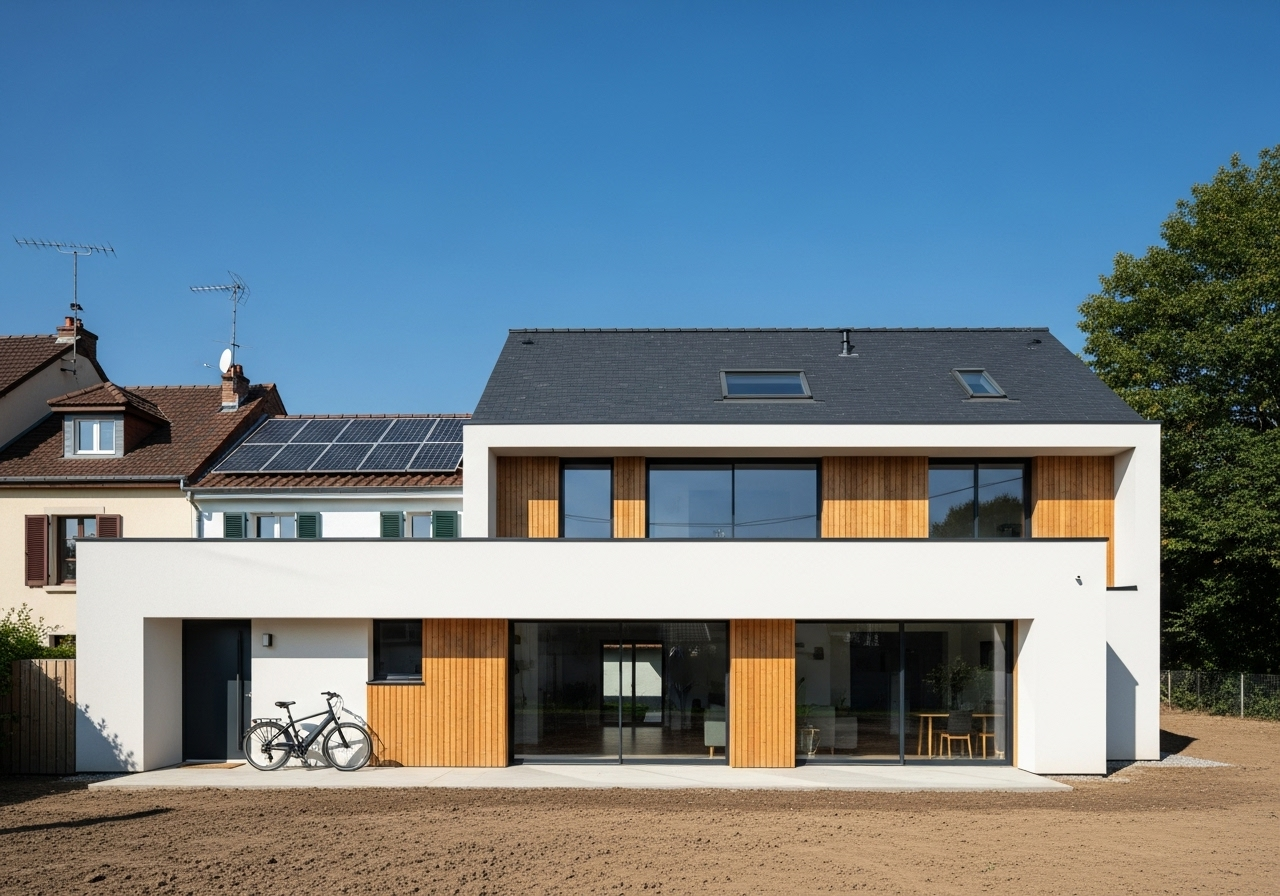 Chantier d'isolation thermique par l'extérieur mené par BTCE à Belfort